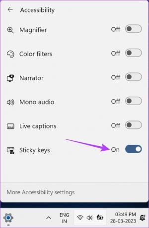 Schalten Sie Sticky Keys aus