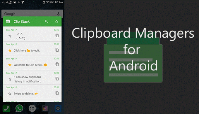 Цлипбоард Манагер за Андроид