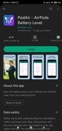 PodAir - AirPods Pil Düzeyi Google Play Store