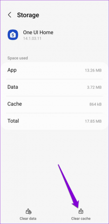 Ștergeți memoria cache a One UI Home