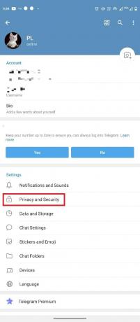 navigera till Sekretess och säkerhet. Hur man lägger till, ändrar och tar bort Telegram-profilbild