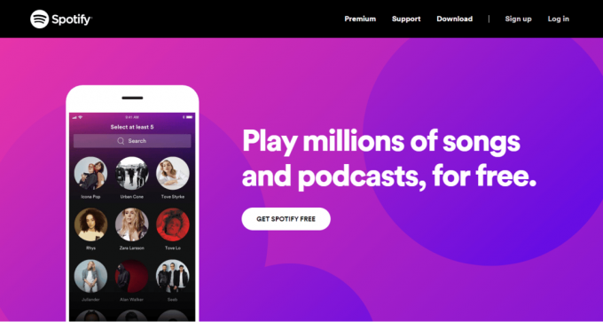 Homeoage на Spotify. 22 най-добри безплатни приложения за самообслужване