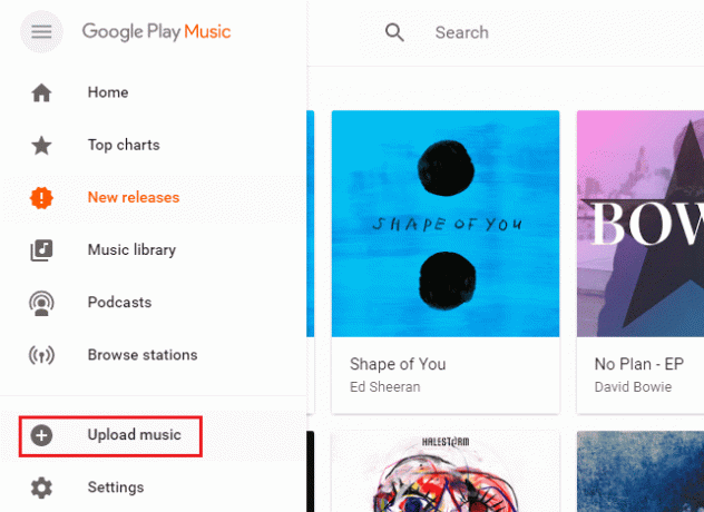 augšupielādēt mūziku Google Play mūzikas datora lietotnē