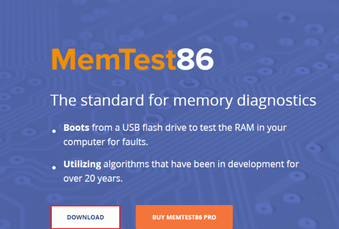 Memtest86+ työkalu