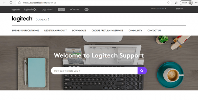 logitech destek sayfası