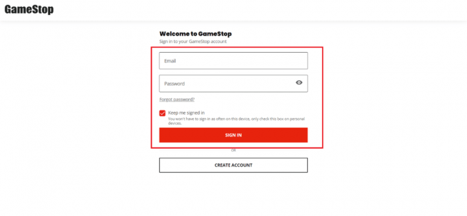 قم بزيارة موقع GameStop وقم بتسجيل الدخول إلى حسابك | كيفية استخدام شهادة مكافأة Gamestop عبر الإنترنت