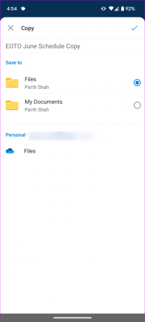 Speichern Sie freigegebene Dateien auf OneDrive 14