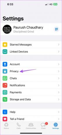 privacy-instellingen whatsapp 
