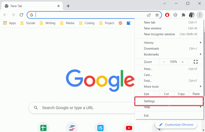 izberite Nastavitve. Kako popraviti, da se Google Chrome samodejno odpre