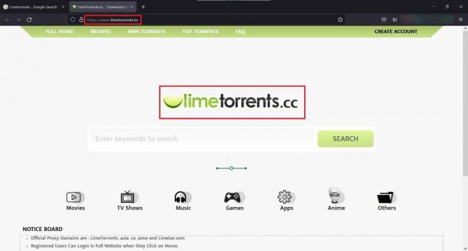 Ele abrirá o site original do limetorrents e você poderá usá-lo para baixar o conteúdo desejado. O que aconteceu com o LimeTorrents