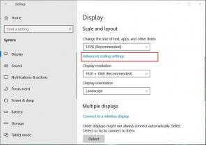 Spremenite raven DPI skaliranja za zaslone v sistemu Windows 10