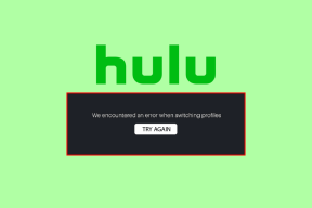 Ret Hulu Switch Profile Error i Windows 10