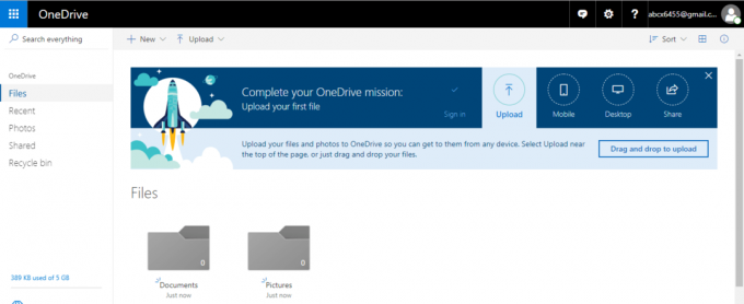 Tiks izveidots OneDrive konts | Kā lietot OneDrive operētājsistēmā Windows 10