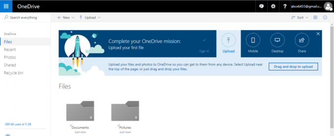 Bude vytvořen účet OneDrive | Jak používat OneDrive ve Windows 10