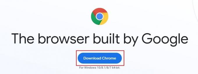 Kattintson a Chrome letöltése elemre