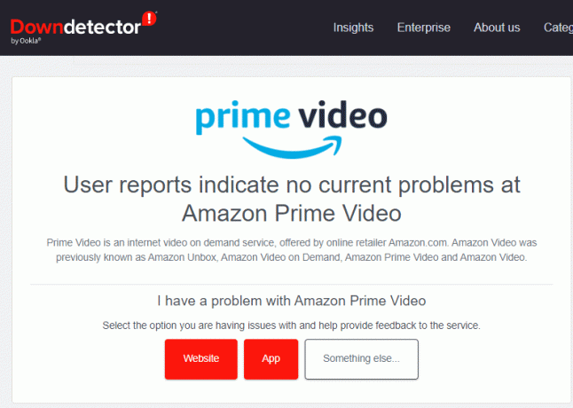 Wacht op Amazon Prime Server Uptime | Amazon prime-foutcode 28