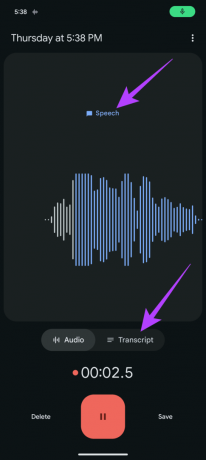 Koristite aplikaciju Snimač za transkripciju audio zapisa 2