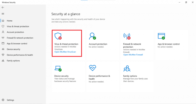 Ochrona przed wirusami i zagrożeniami w zabezpieczeniach systemu Windows | Jak zaktualizować Discord w systemie Windows