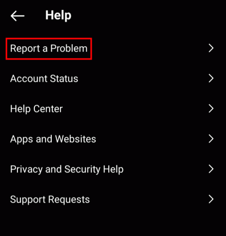 in-help-tap-on-report-a-problem-