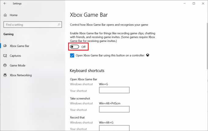 Schakel de Xbox-gamebalk inschakelen uit. Fix Battlefront 2-muis werkt niet in Windows 10