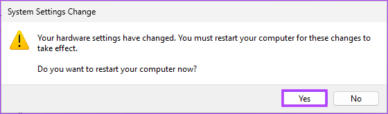 bilgisayarı yeniden başlatın