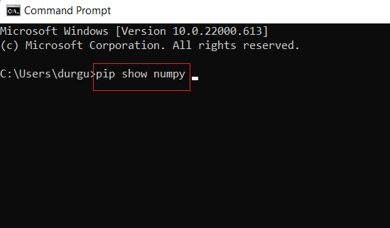 pipshownumpyコマンド。 Windows10にNumPyをインストールする方法