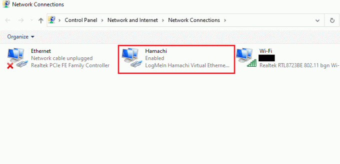 Kattintson jobb gombbal a Hamachira. Javítsa ki a Hamachi VPN hibát a Windows 10 rendszerben