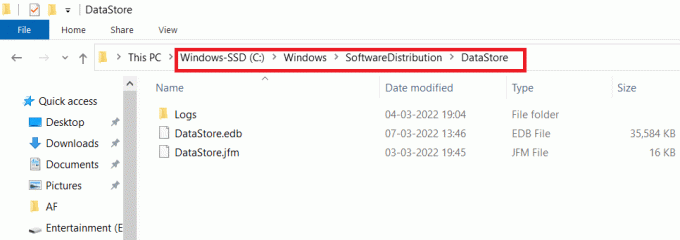 navigeer naar het volgende pad. Fix Windows Update Download 0x800f0984 2H1 Fout