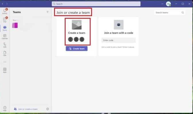 faceți clic pe opțiunea Alăturați-vă sau creați o nouă echipă. Cum se creează un grup în echipe