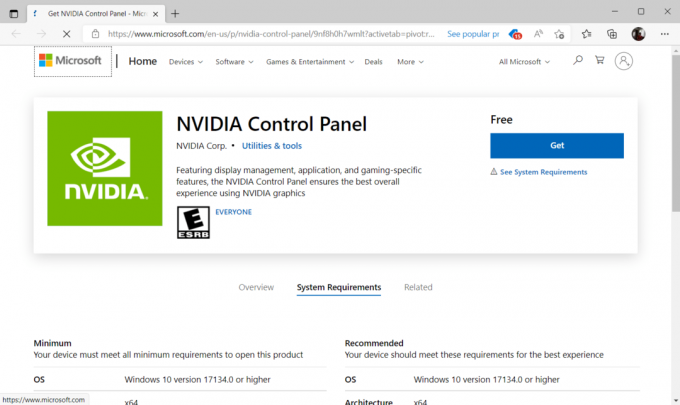 nvidia لوحة التحكم متجر مايكروسوفت