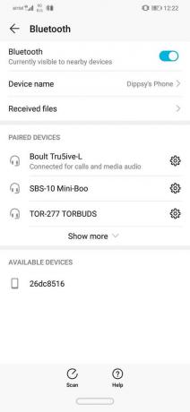 Lista sparowanych urządzeń, znajdź profil Bluetooth | Napraw awarie Androida Auto