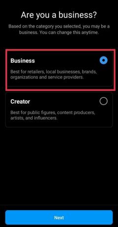 selectați opțiunea Business | cum să adaugi locația afacerii tale pe instagram