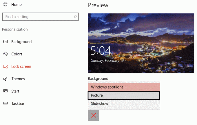 Bild statt Windows-Spotlight wählen