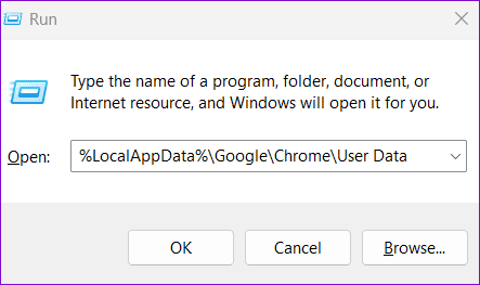 Åbn Chrome-brugerdata