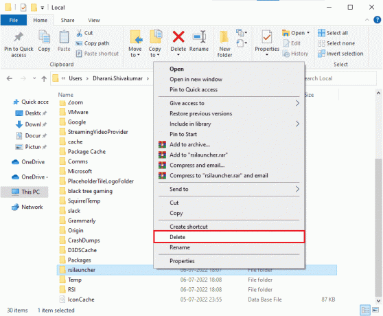 vælg indstillingen Slet. Ret Star Citizen Installer Error på Windows 10