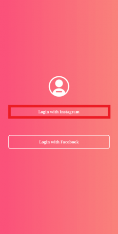 appuyez sur connexion avec instagram | bloquer un suiveur