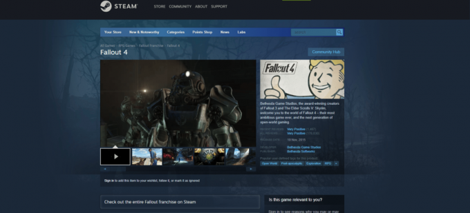 Fallout 4 Steamseite herunterladen