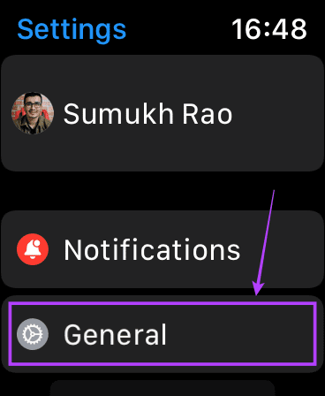 Aplikacija Apple Watch Settings