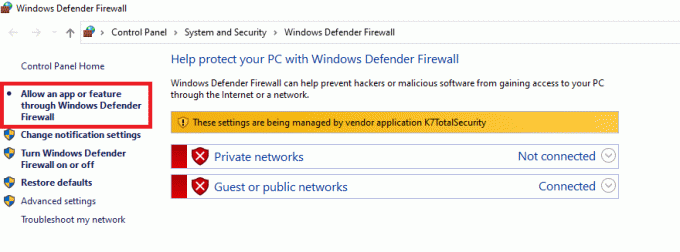 Website durch Firewall zulassen. Fix Firefox PR END OF FILE ERROR in Windows 10