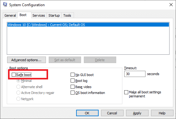 Itt jelölje be a Biztonságos rendszerindítás négyzetet a Rendszerindítási beállítások alatt, és kattintson az OK gombra. A nem migrált eszköz javítása a Windows 10 rendszerben