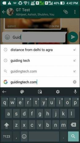 Gboard Google Search