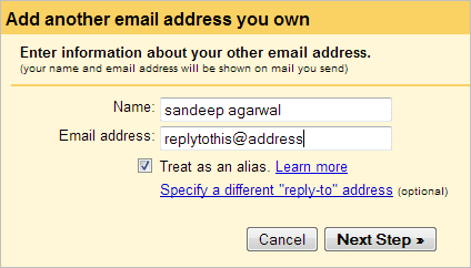 Gmail Ställ in svarsadress som primär