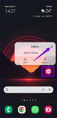 Öffnen Sie die Galerie-App-Info