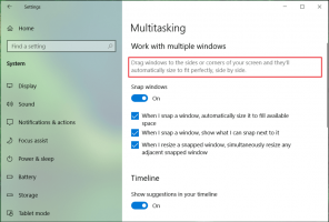 Cómo deshabilitar las esquinas adhesivas en Windows 10