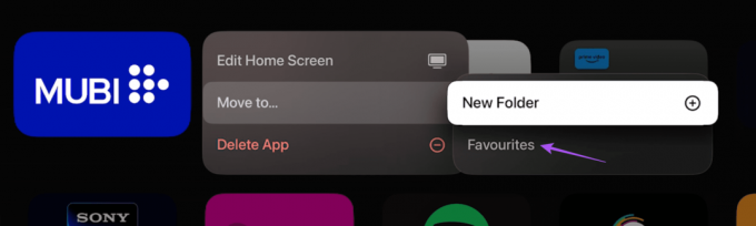 Fügen Sie dem gleichen Apple TV-Ordner weitere Apps hinzu
