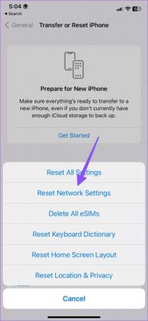 reset netwerkinstellingen op iPhone