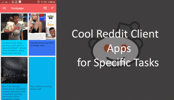 Odjemalske aplikacije Reddit za Android