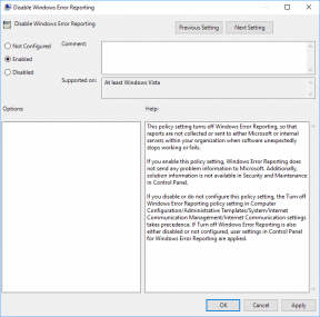 Omogućite ili onemogućite izvješćivanje o pogreškama sustava Windows u sustavu Windows 10