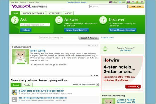 Yahoo Answers