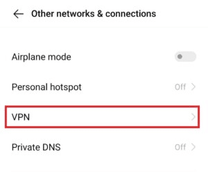 حدد VPN. إصلاح خطأ شبكة الهاتف المحمول Apex Legends